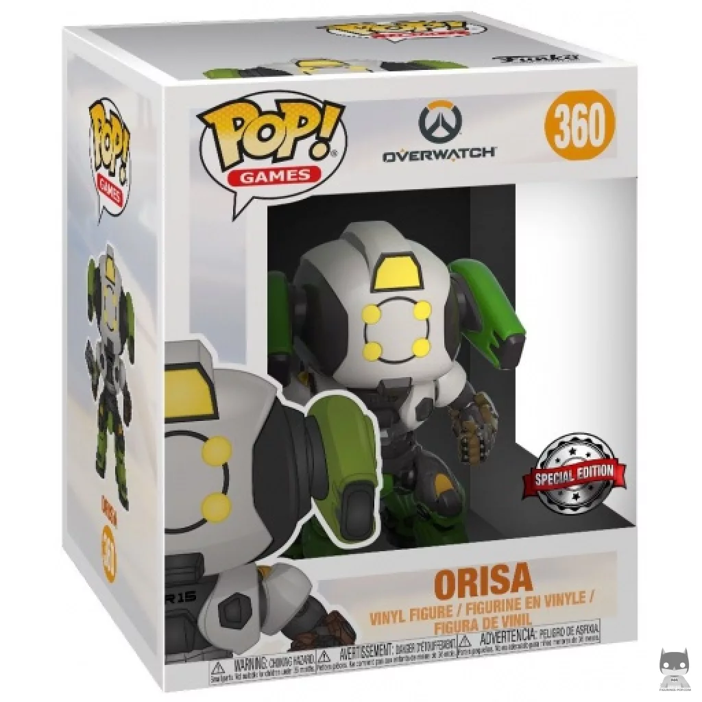 Orisa (Supersized) Funko Pop! figure in its box
