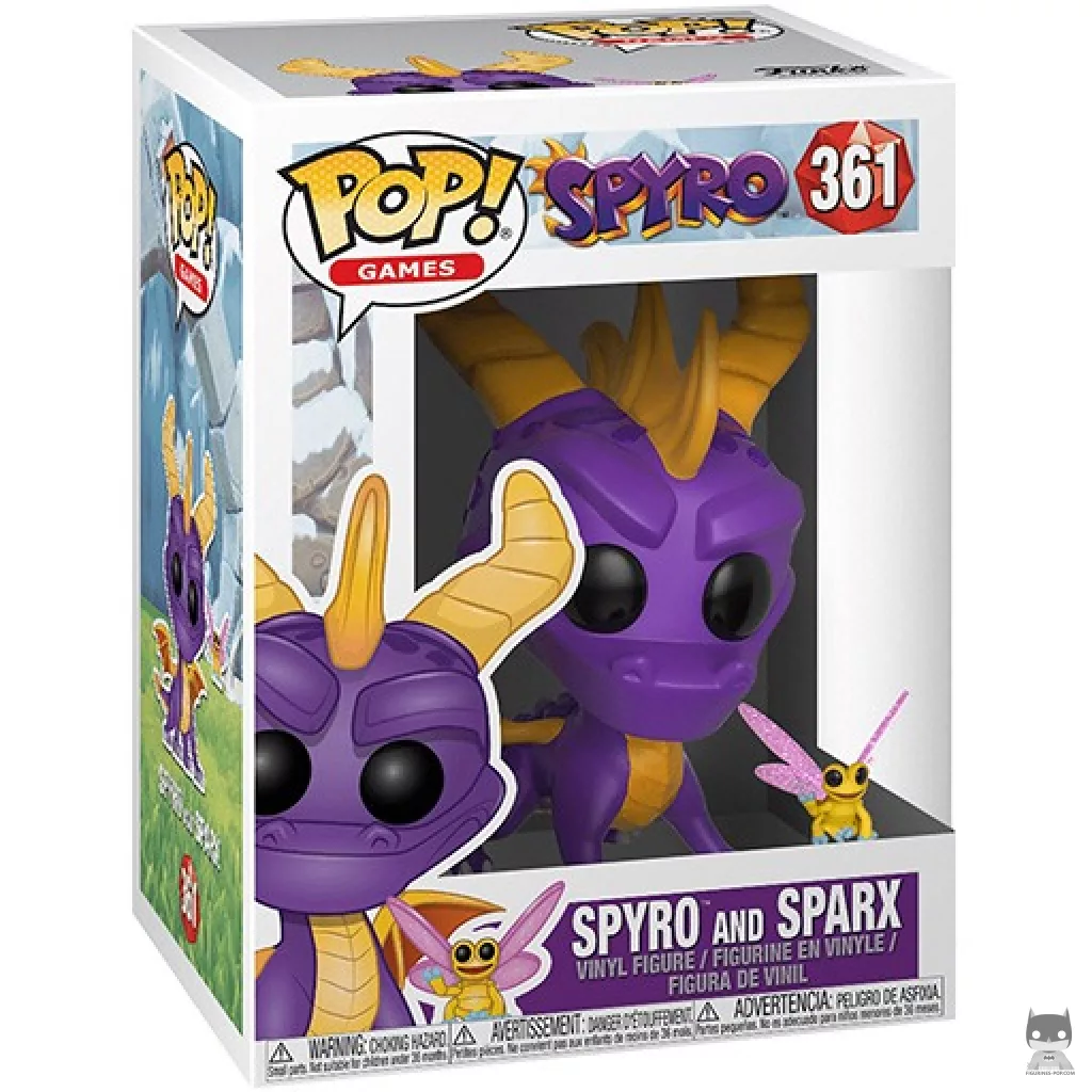 Spyro with Sparx Funko Pop! figure in its box