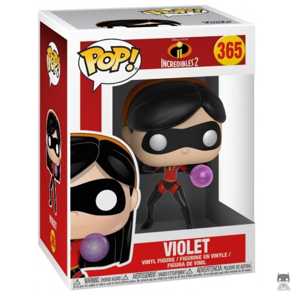 Violet Funko Pop! figure in its box