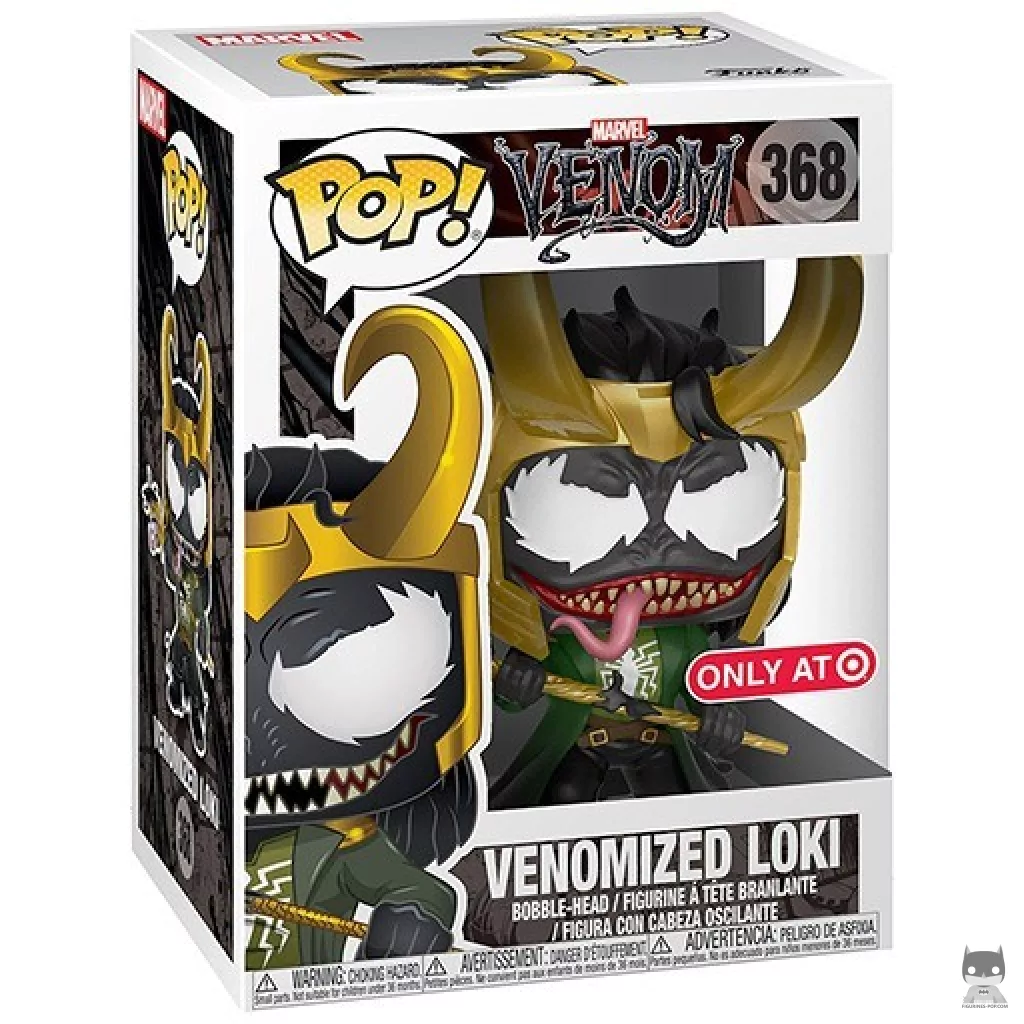 Venomized Loki Funko Pop! figure in its box