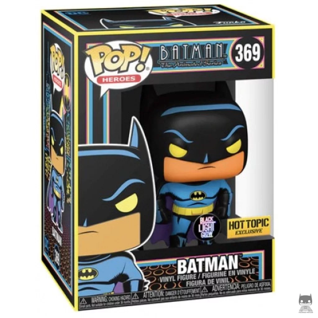 Batman (Blacklight) Funko Pop! figure in its box