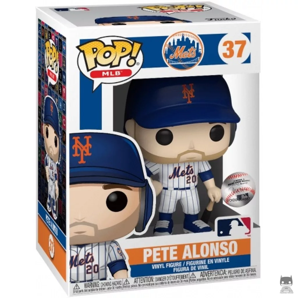 Pete Alonso Funko Pop! figure in its box