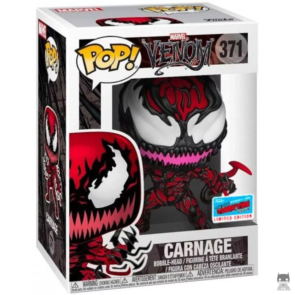 Venomized Carnage Funko Pop! figure in its box