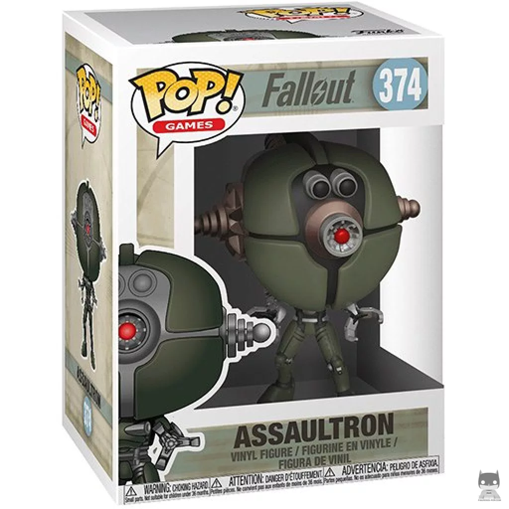 Assaultron Funko Pop! figure in its box