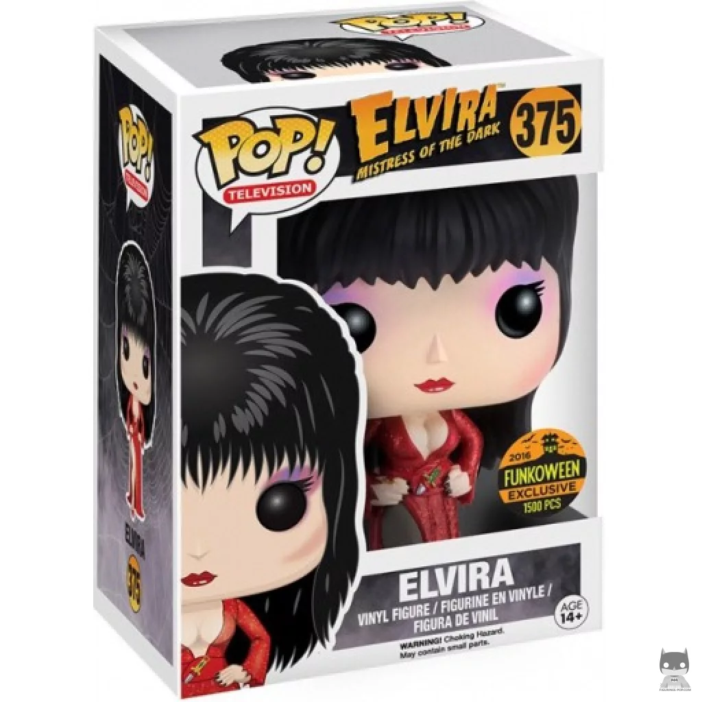 Elvira Mistress of the Dark (Red) Funko Pop! figure in its box