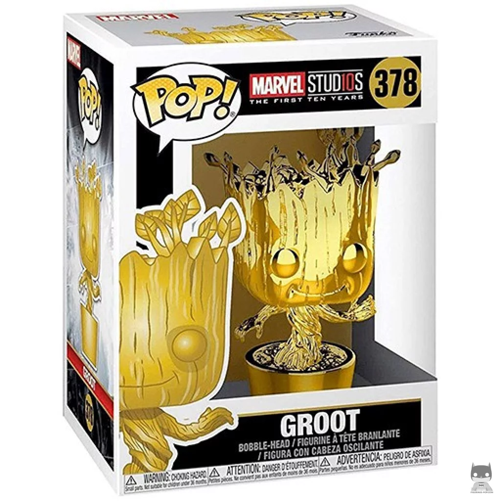 Groot (Gold) Funko Pop! figure in its box