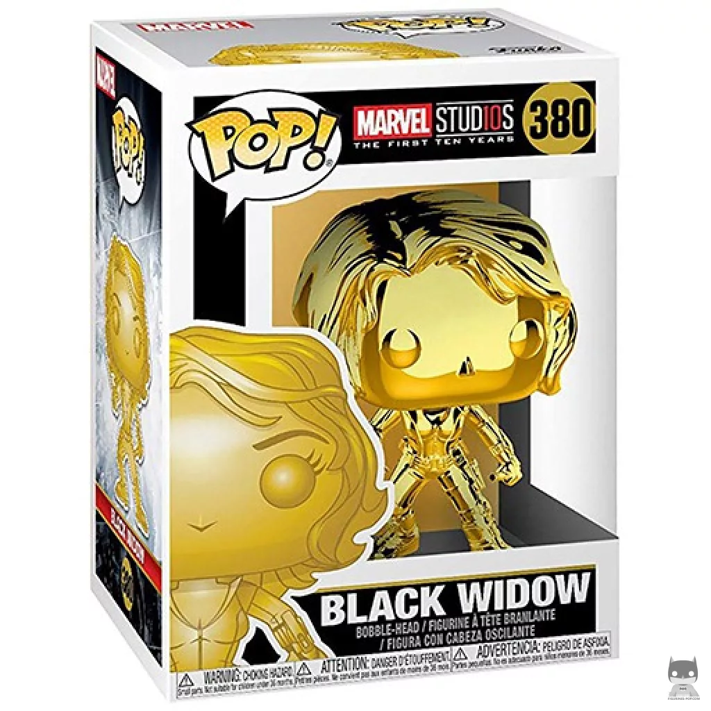 Black Widow (Gold) Funko Pop! figure in its box
