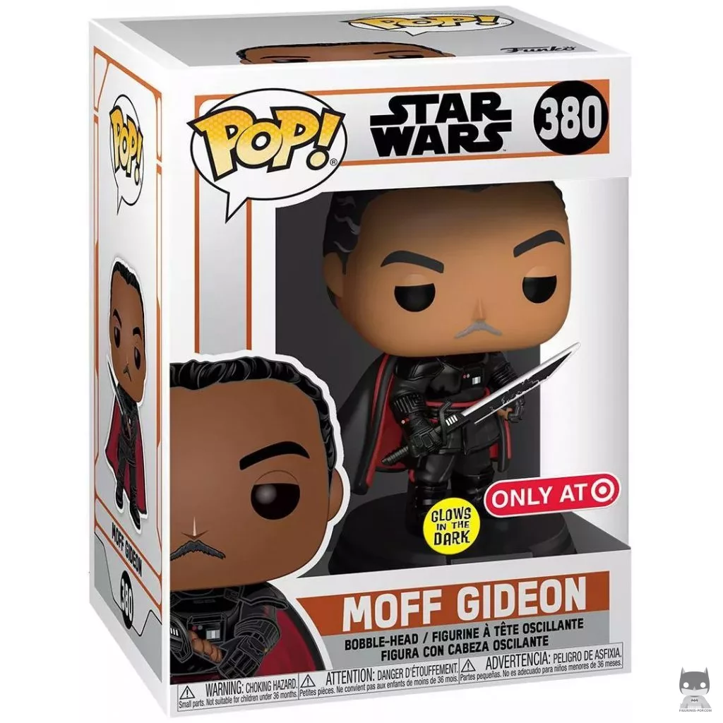 Moff Gideon (Glow in the Dark) Funko Pop! figure in its box