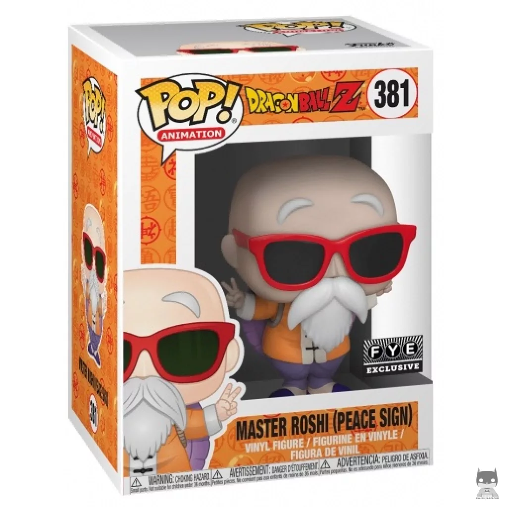 Master Roshi Peace Sign Funko Pop! figure in its box