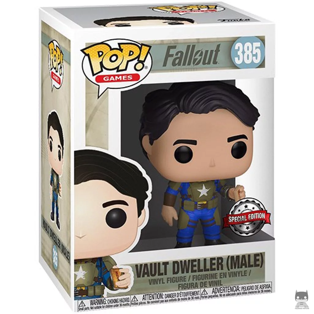 Vault Dweller (Male) (with Box of Mentats) Funko Pop! figure in its box