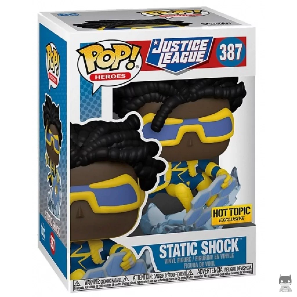Static Shock Funko Pop! figure in its box