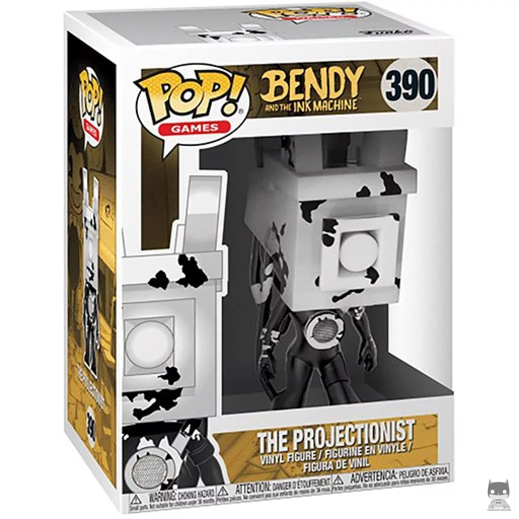 The Projectionist Funko Pop! figure in its box