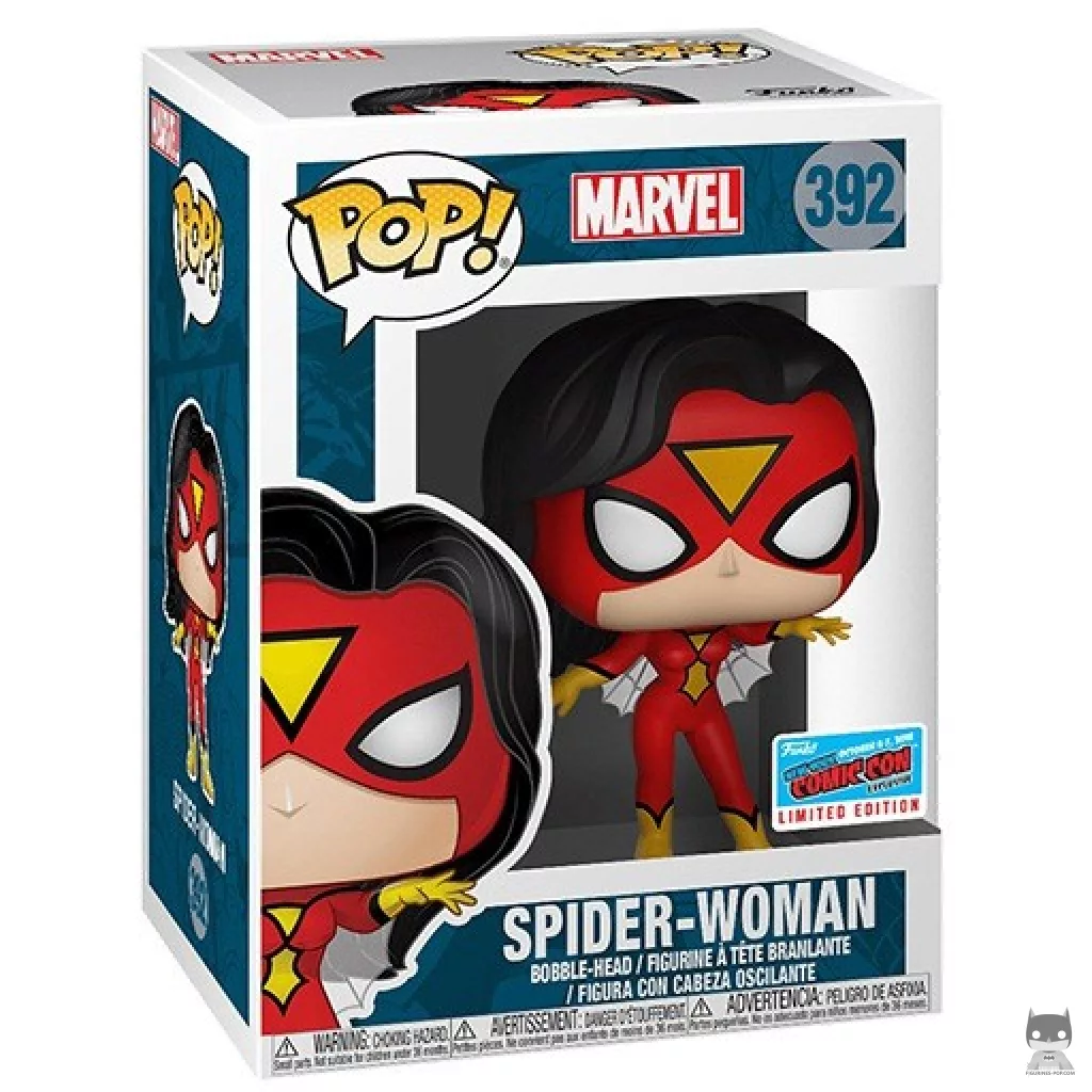 Spider-Woman Funko Pop! figure in its box