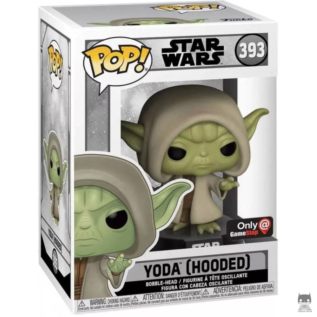 Yoda Hooded Funko Pop! figure in its box