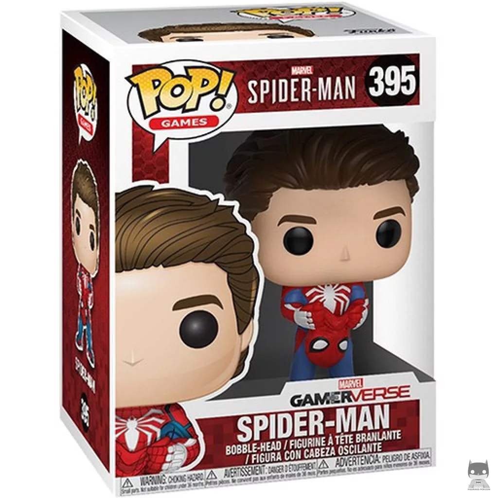 Spider-Man (White Spider Unmasked) Funko Pop! figure in its box