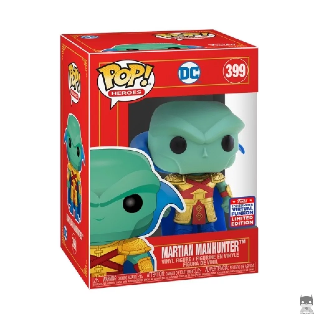 Martian Manhunter Funko Pop! figure in its box