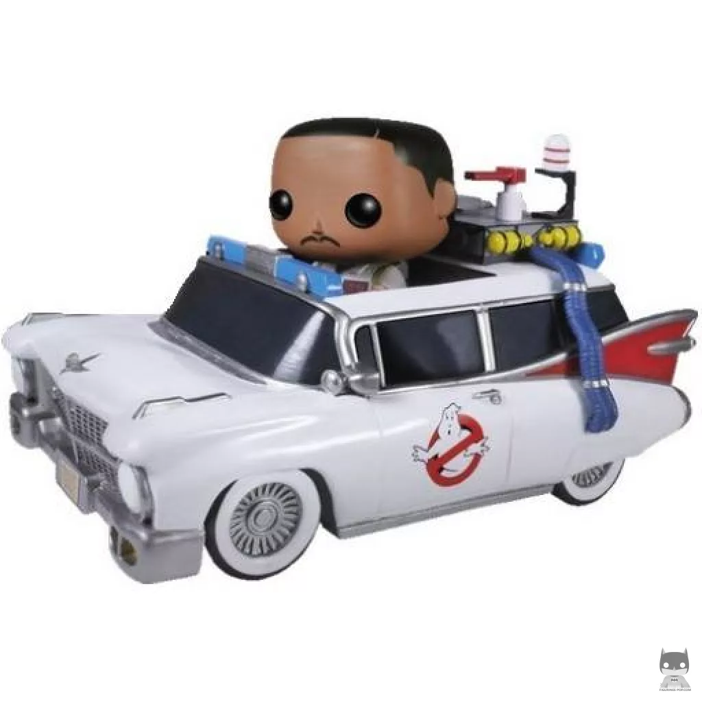 Ecto-1 with Winston Zeddemore Funko Pop! figure (Ghostbusters)