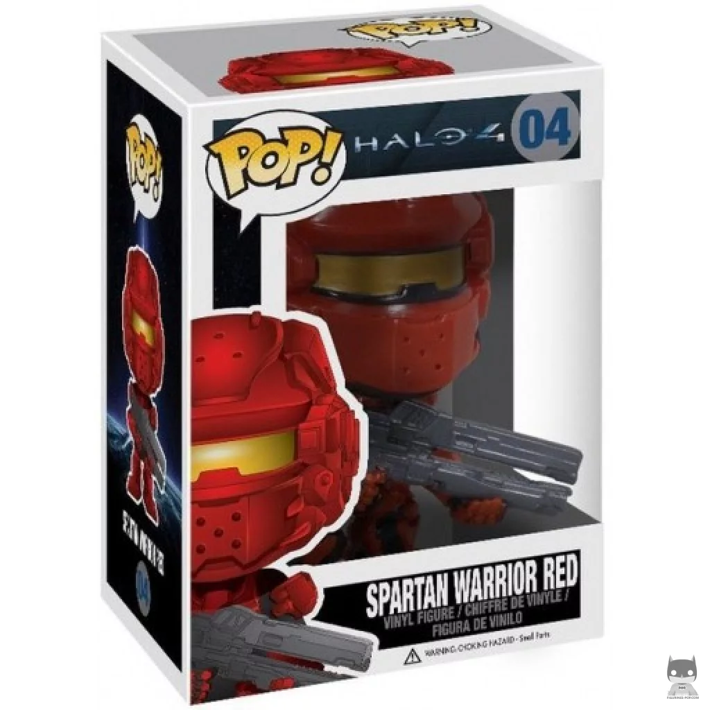 Spartan Warrior (Red) Funko Pop! figure in its box