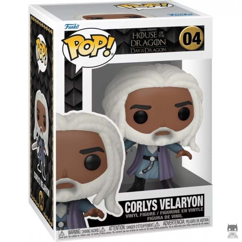 Corlys Velaryon Funko Pop! figure in its box