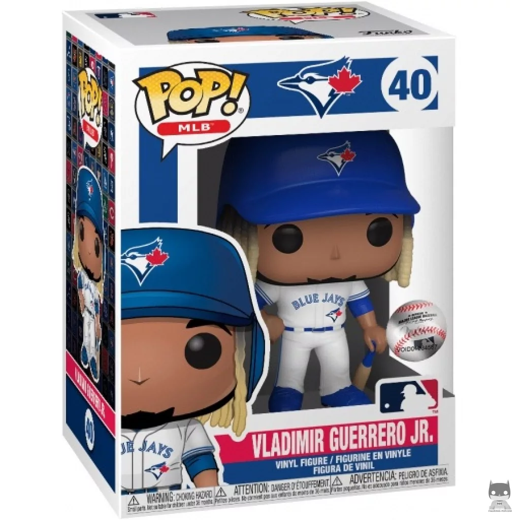 Vladimir Guerrero Jr. Funko Pop! figure in its box