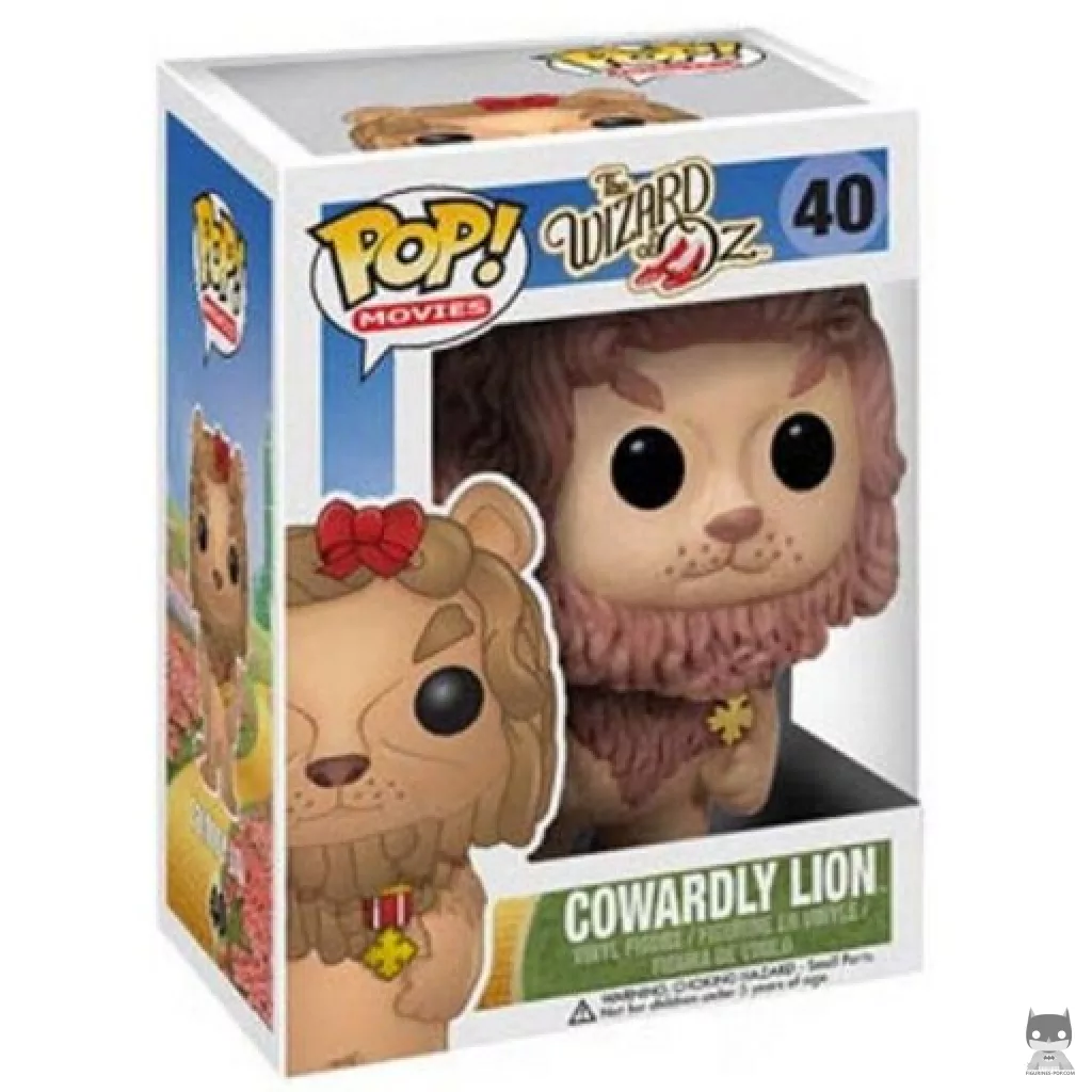 Cowardly Lion Funko Pop! figure in its box