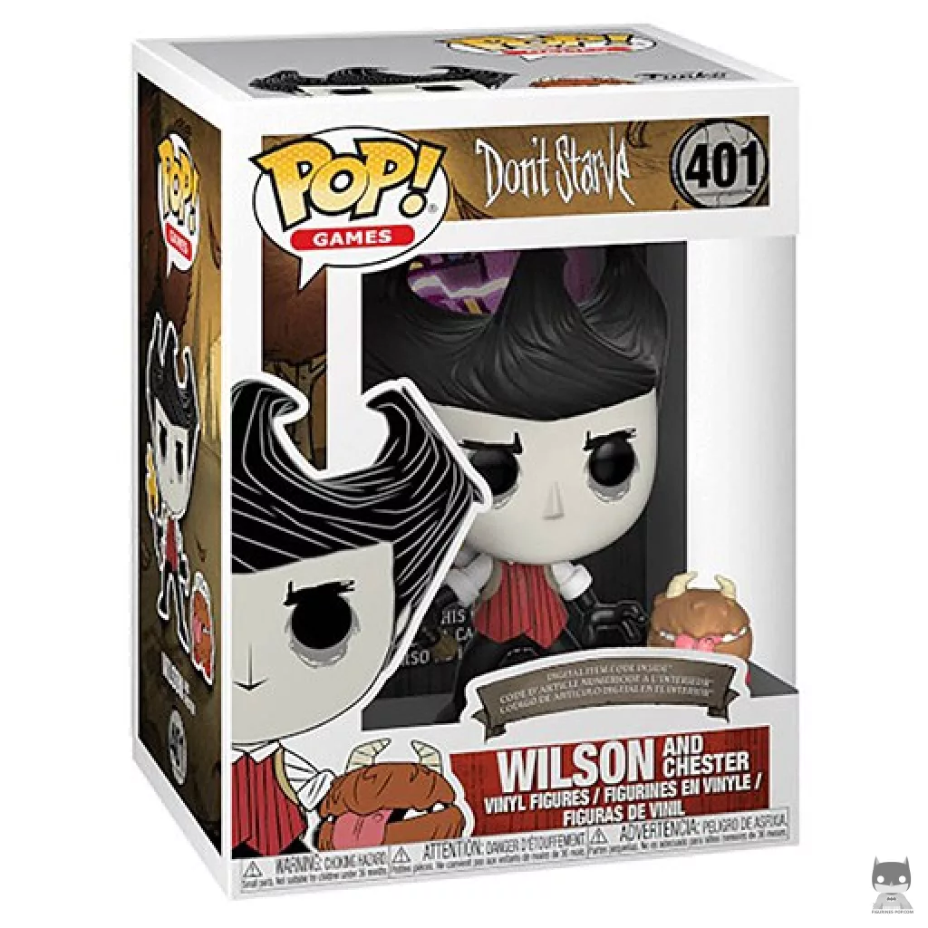 Wilson with Chester Funko Pop! figure in its box