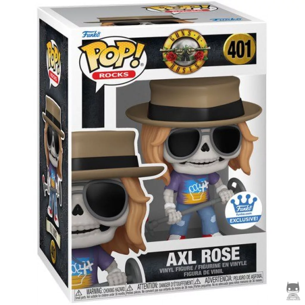Axl Rose (Skeleton) Funko Pop! figure in its box