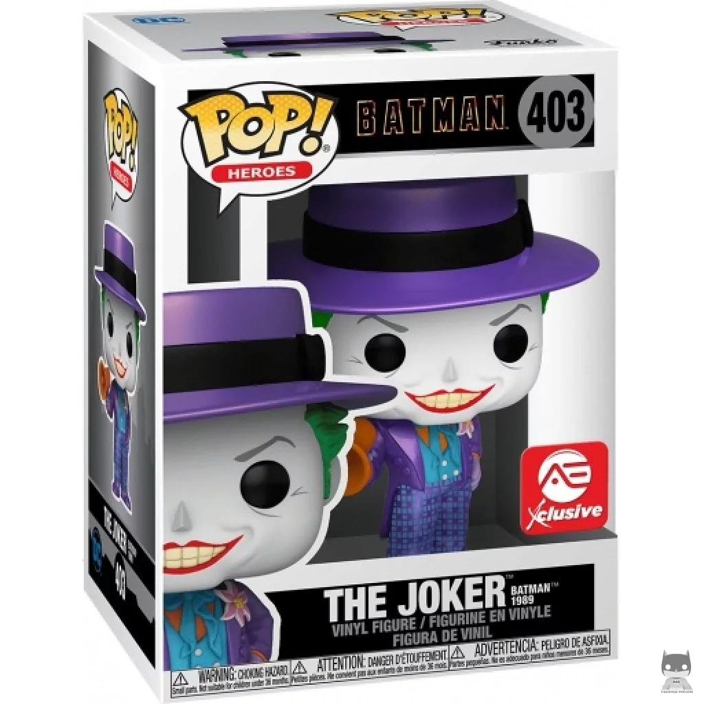 The Joker (Batman 1989) (Metallic) Funko Pop! figure in its box