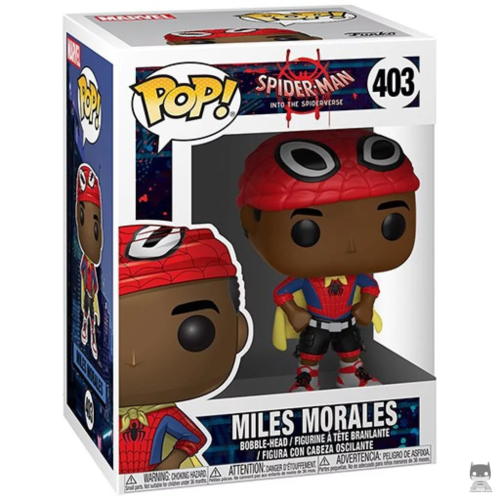 Miles Morales (Cape) Funko Pop! figure in its box