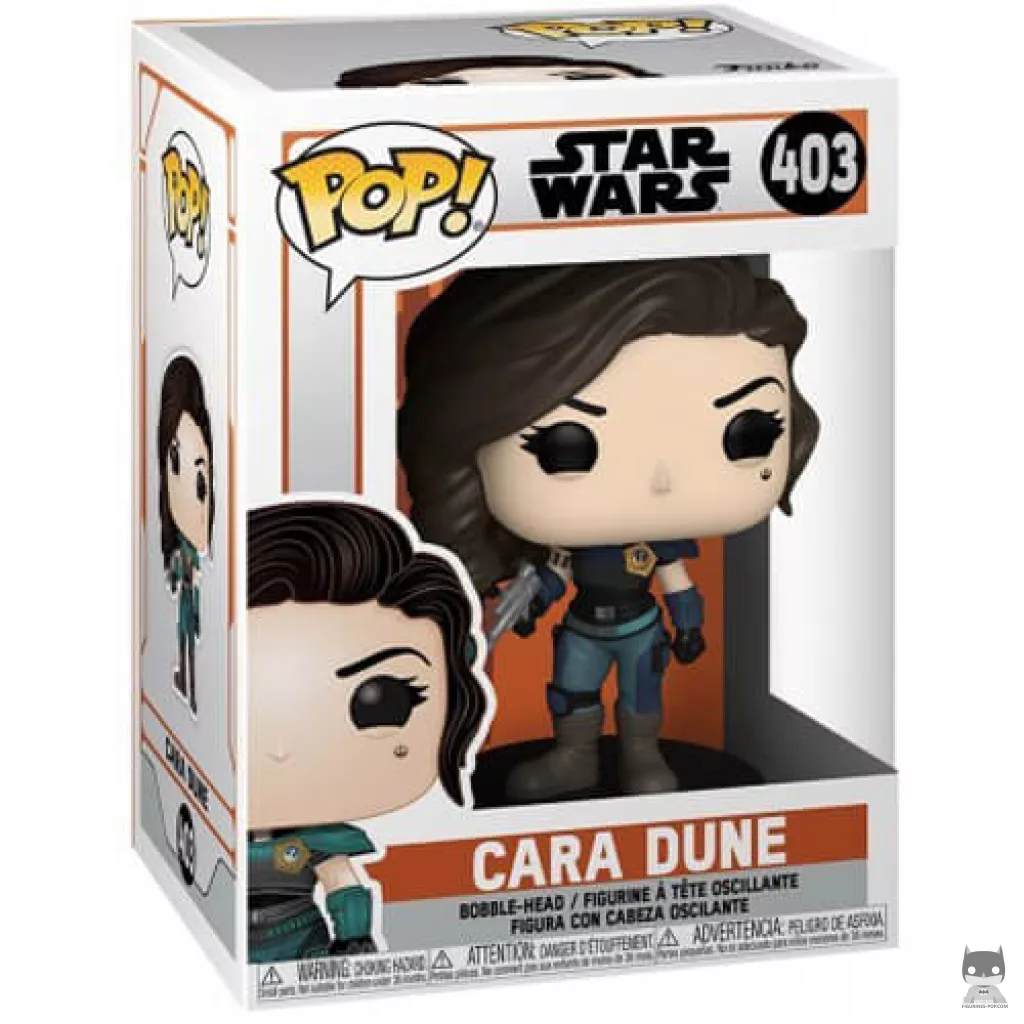 Cara Dune Funko Pop! figure in its box