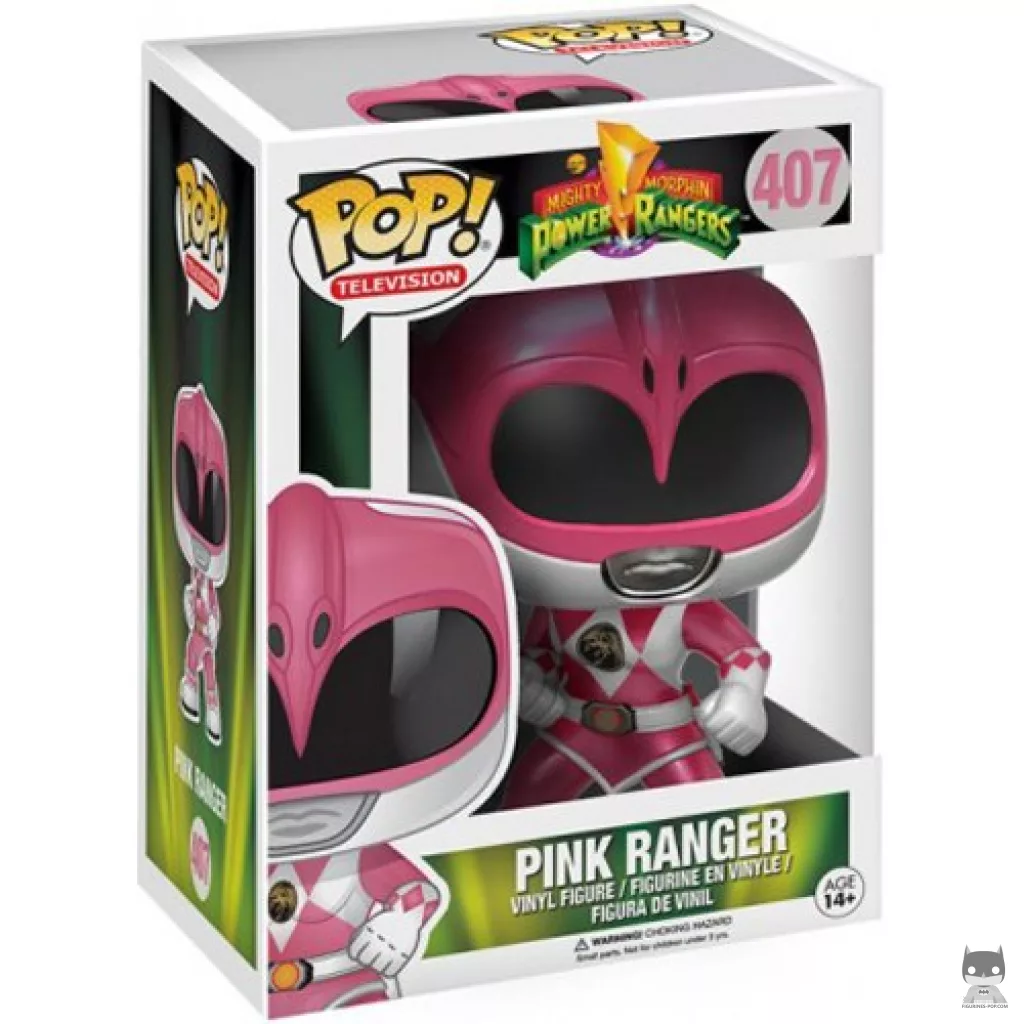Pink Ranger (Metallic) Funko Pop! figure in its box
