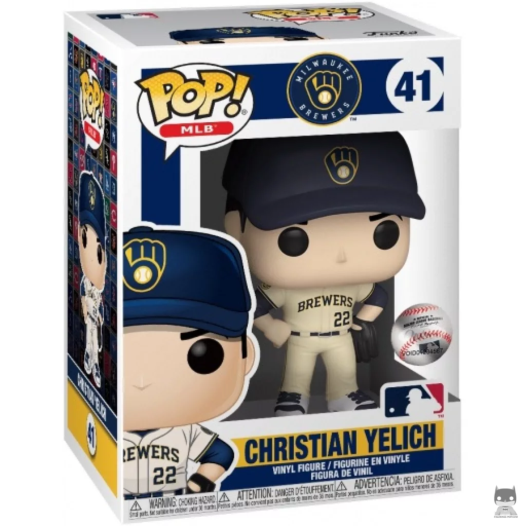 Christian Yelich Funko Pop! figure in its box