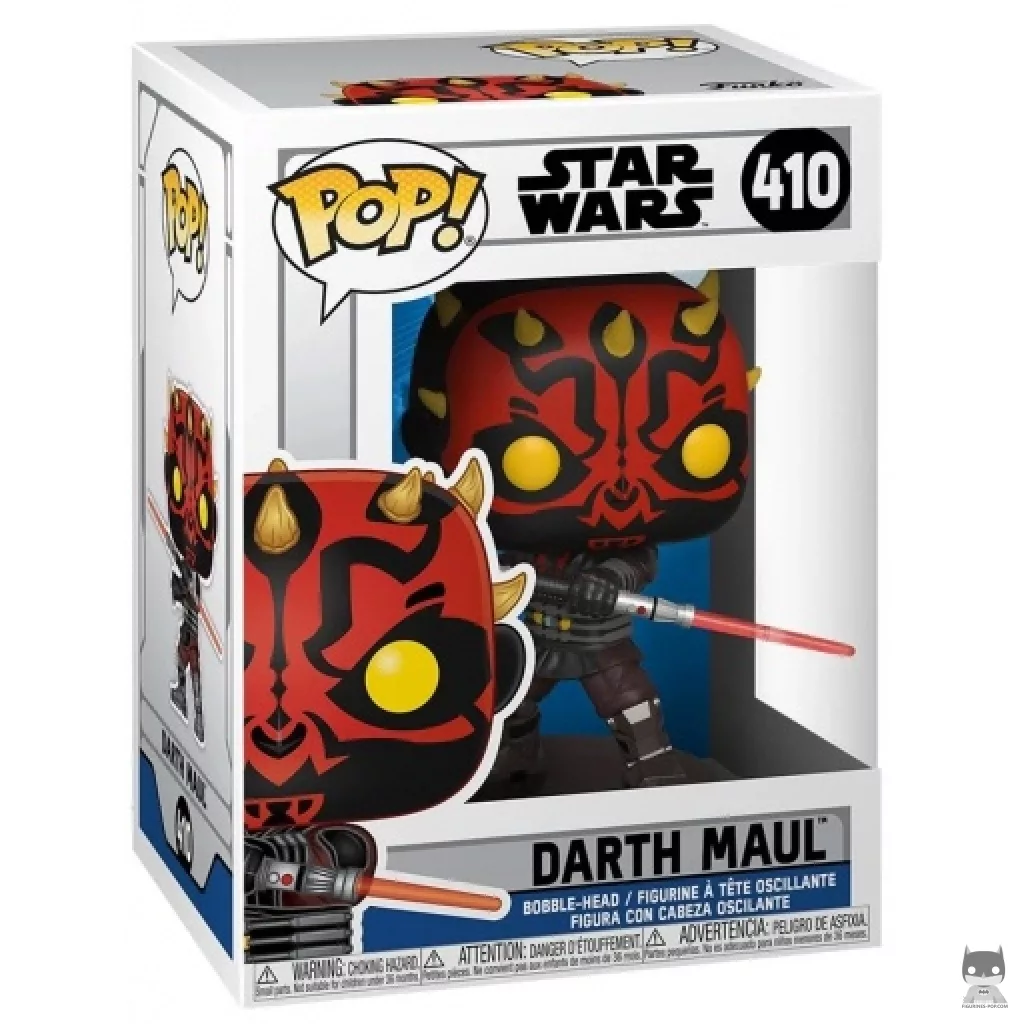 Darth Maul Funko Pop! figure in its box