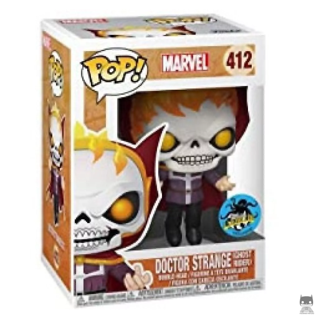 Doctor Strange as Ghost Rider Funko Pop! figure in its box