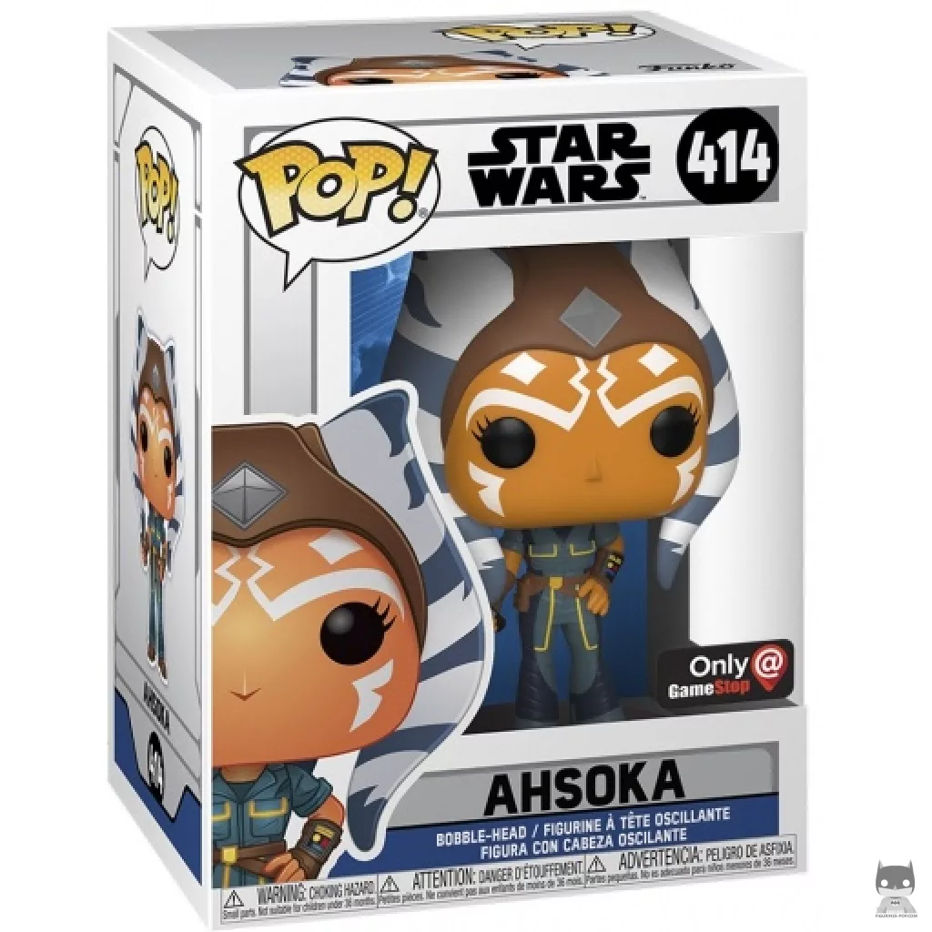 Ahsoka Funko Pop! figure in its box