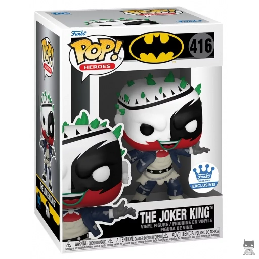 The Joker King Funko Pop! figure in its box