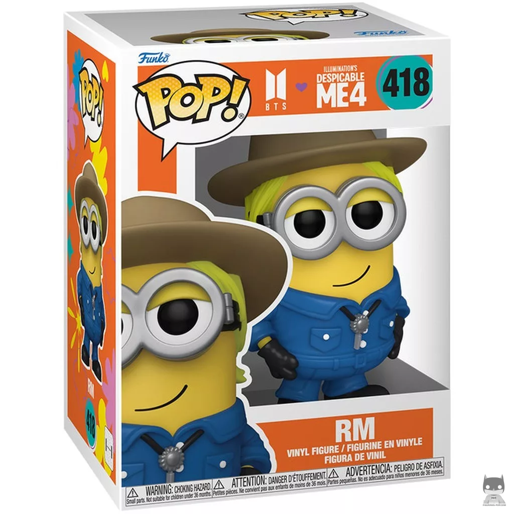 RM as Minion Funko Pop! figure in its box