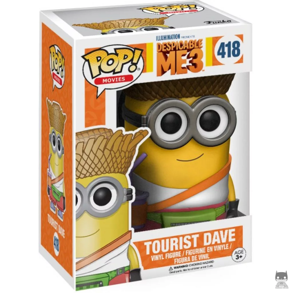 Tourist Dave Funko Pop! figure in its box