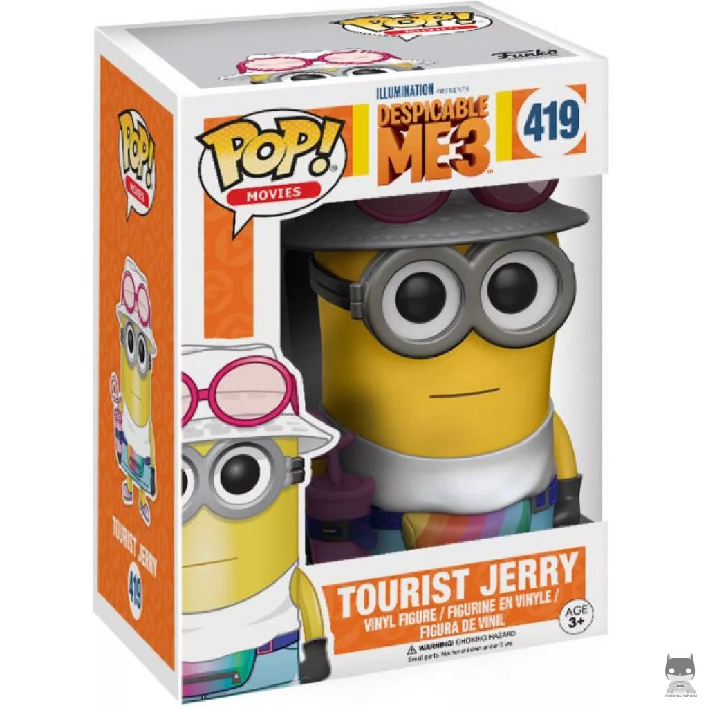 Tourist Jerry Funko Pop! figure in its box