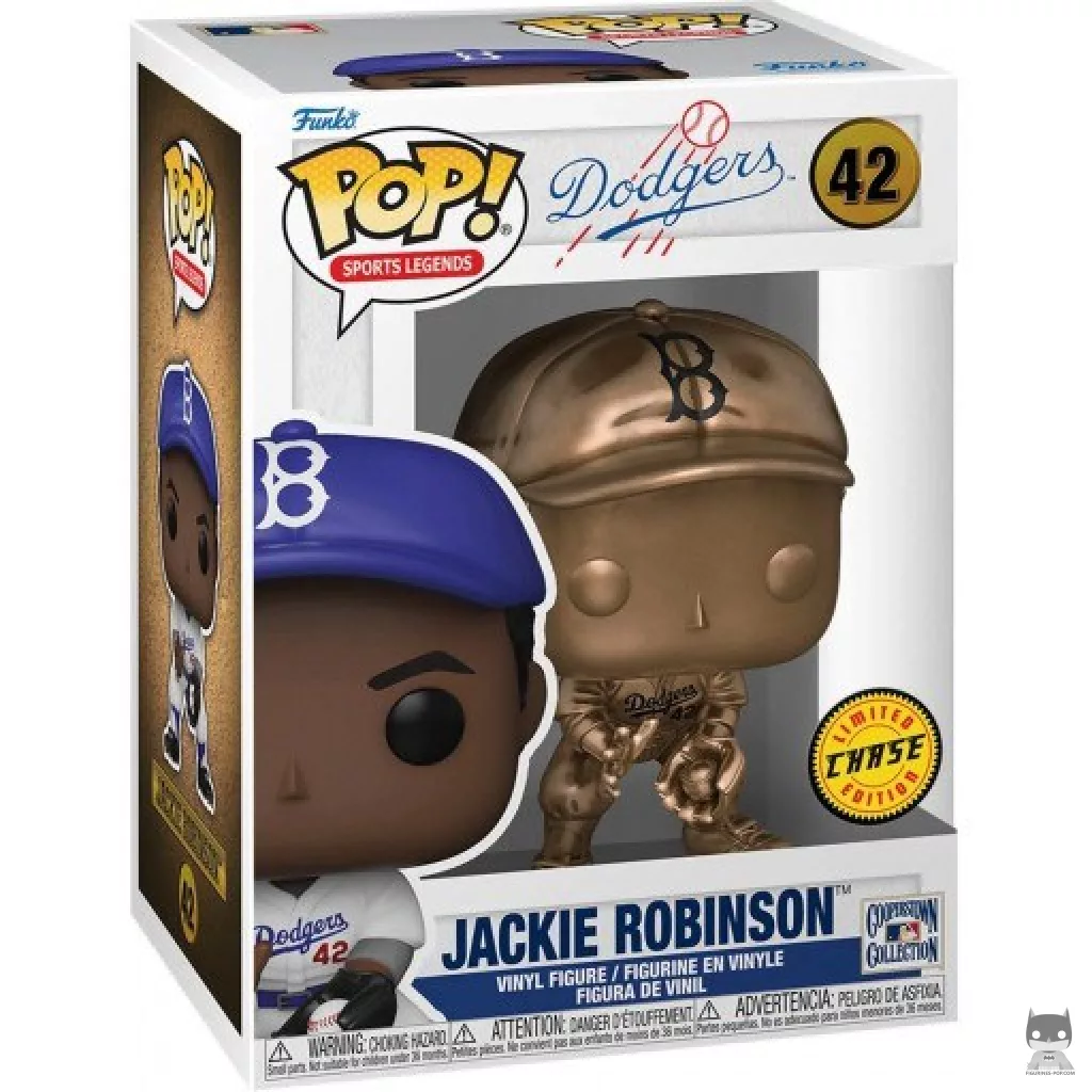 Jackie Robinson (Chase) Funko Pop! figure in its box