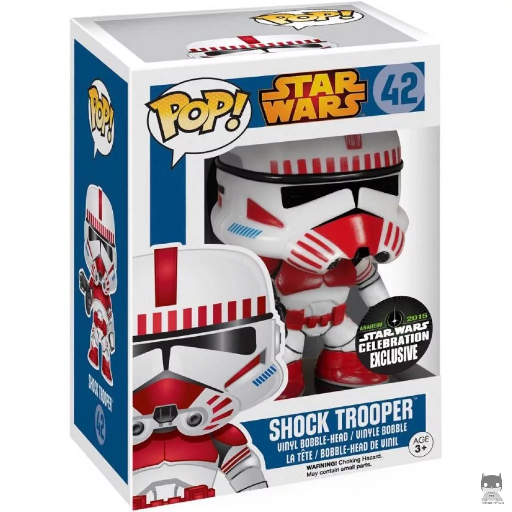Shock Trooper Celebration Funko Pop! figure in its box