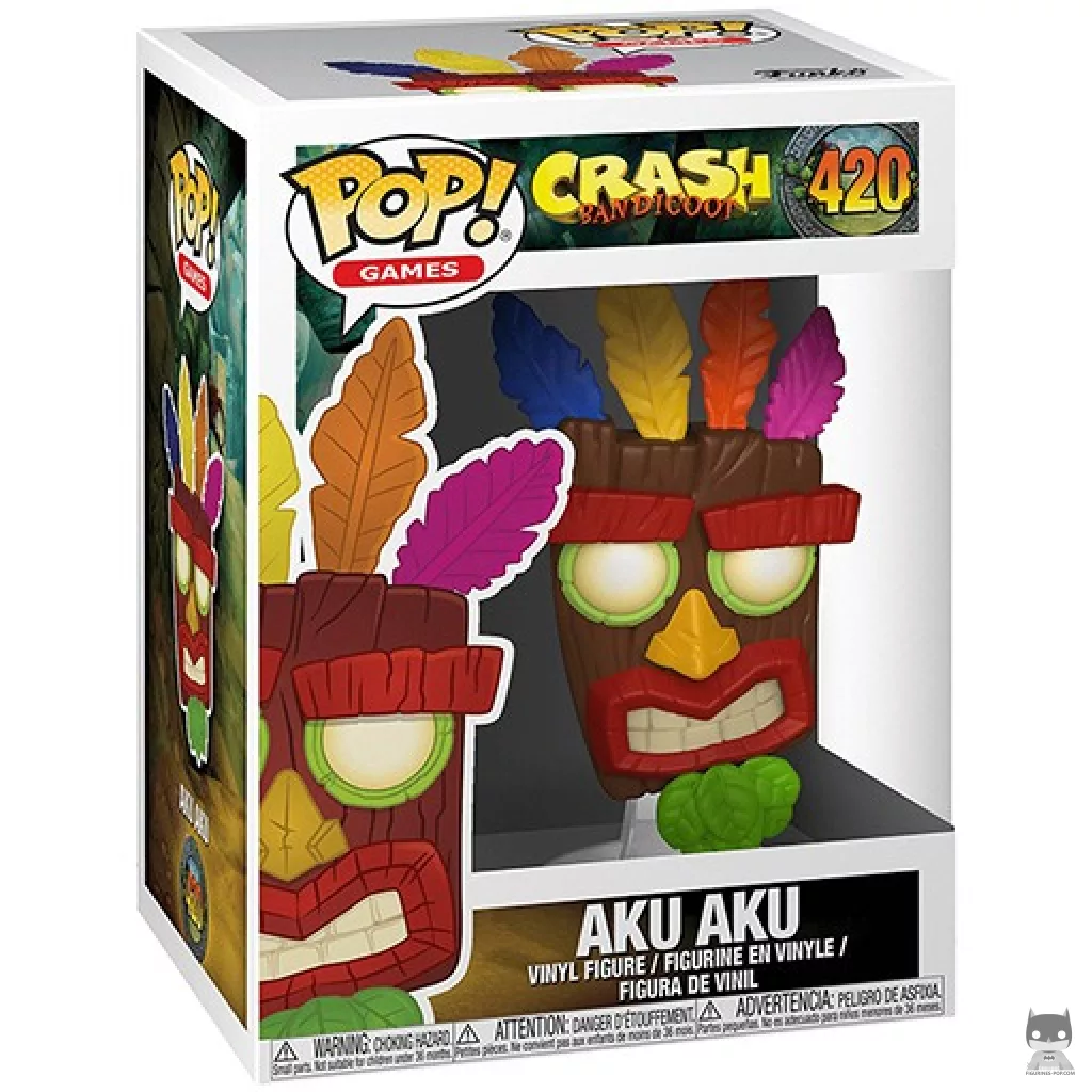 Aku Aku Funko Pop! figure in its box