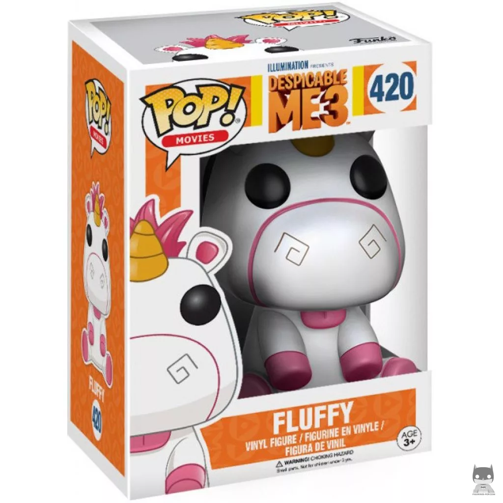 Fluffy Funko Pop! figure in its box