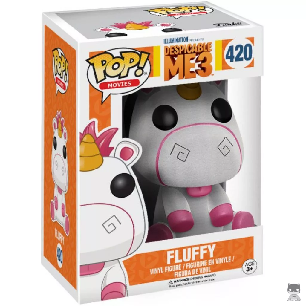 Fluffy (Flocked) Funko Pop! figure in its box