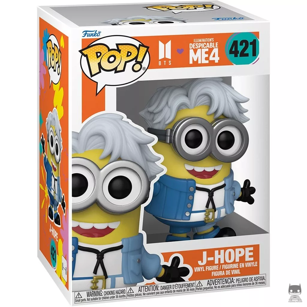 J-Hope as Minion Funko Pop! figure in its box