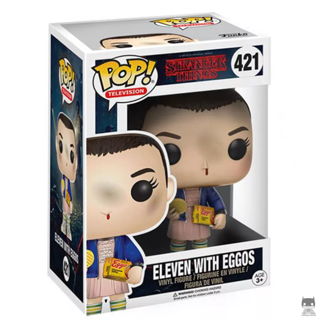 Eleven with Eggos Funko Pop! figure in its box