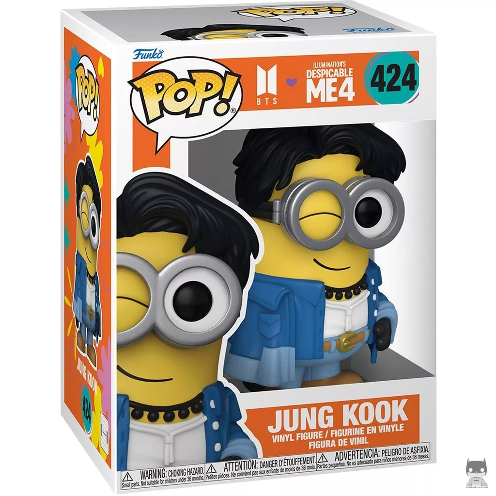 Jung Kook as Minion Funko Pop! figure in its box