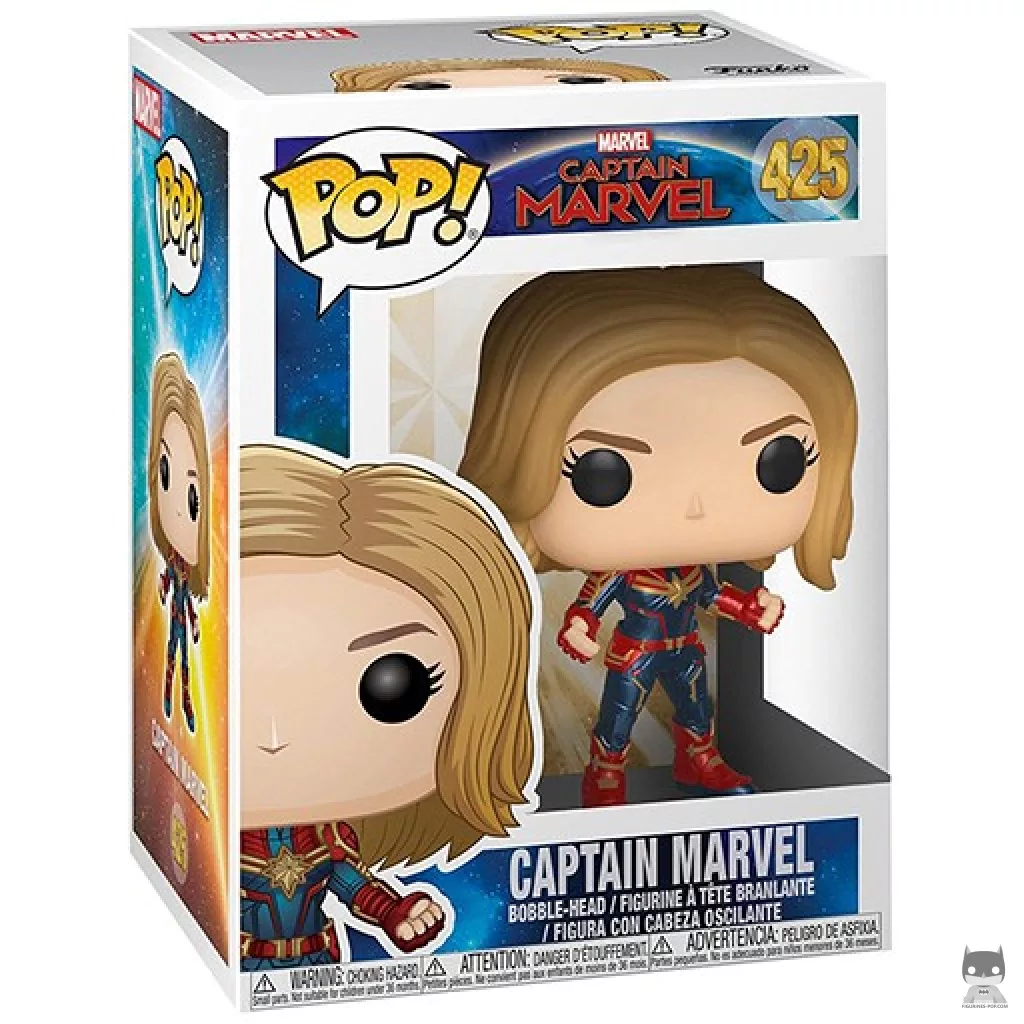 Captain Marvel Funko Pop! figure in its box