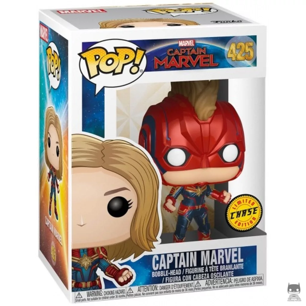 Captain Marvel (Masked) (Chase) Funko Pop! figure in its box