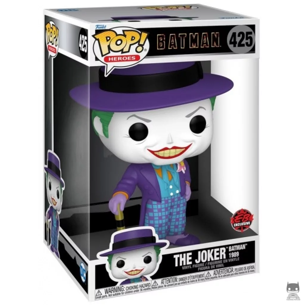 The Joker (Batman 1989) (Supersized) Funko Pop! figure in its box